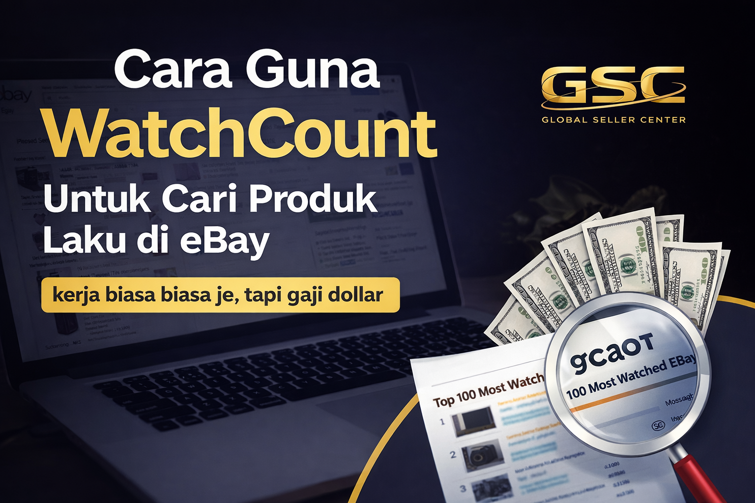 Cara Guna WatchCount Untuk Cari Produk Laku di eBay