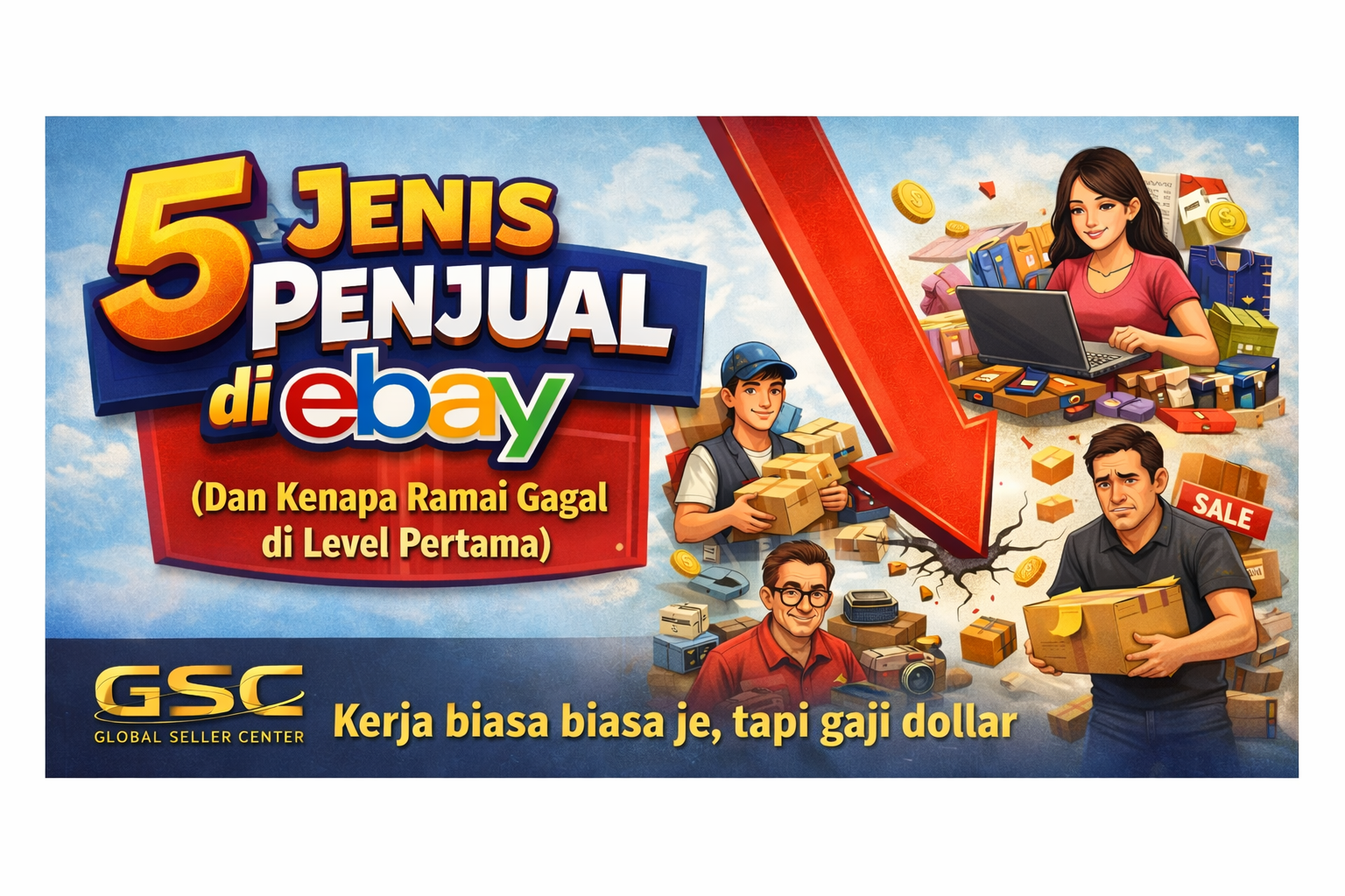 Jenis Jenis Penjual di eBay: 5 Level Seller Yang Anda Wajib Faham