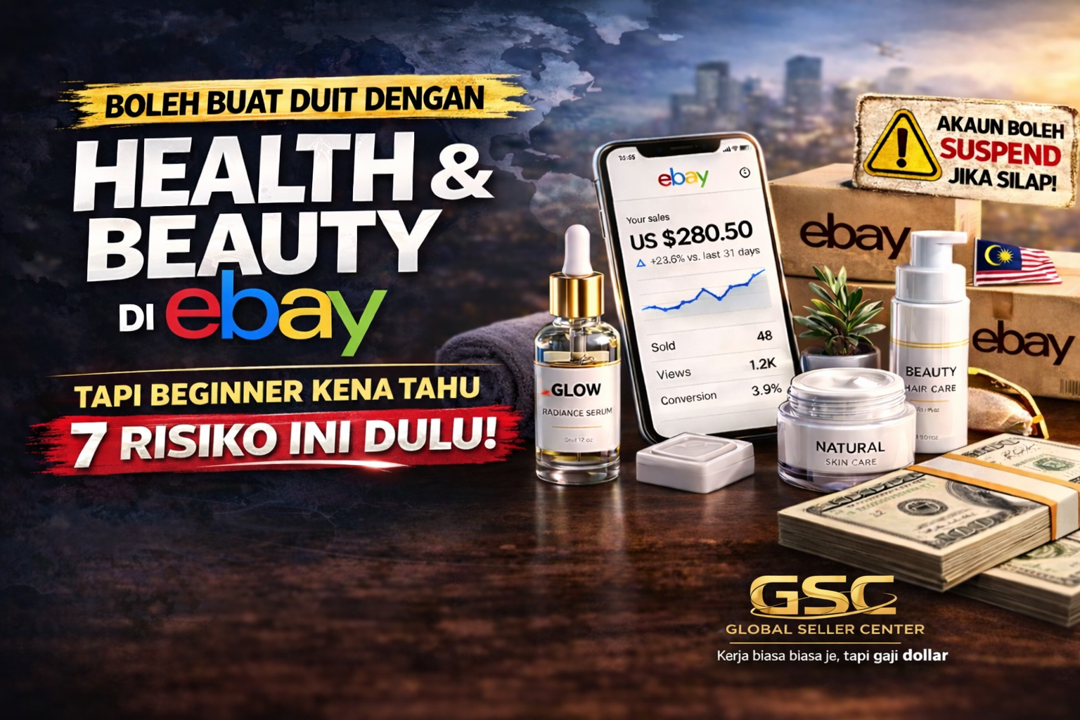 Boleh Buat Duit Dengan Health Beauty eBay… Tapi Beginner Kena Tahu 7 Risiko Ini Dulu