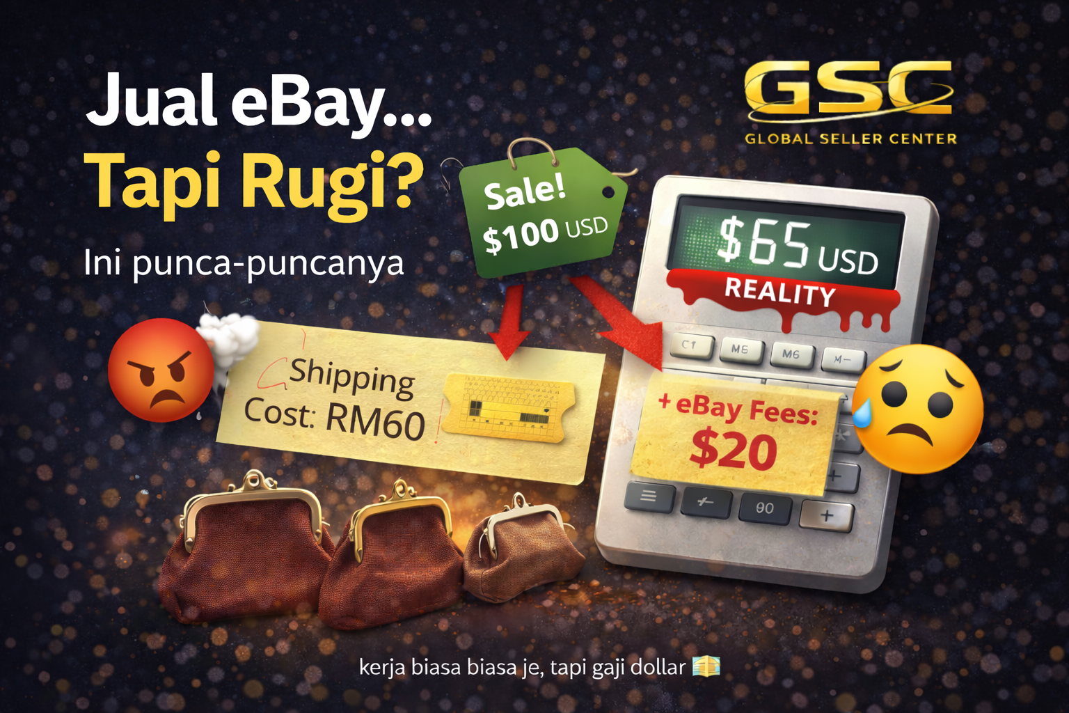 Cara Kira Untung eBay (2026) - Ramai Buat Sale, Tapi Tak Sedar Rugi