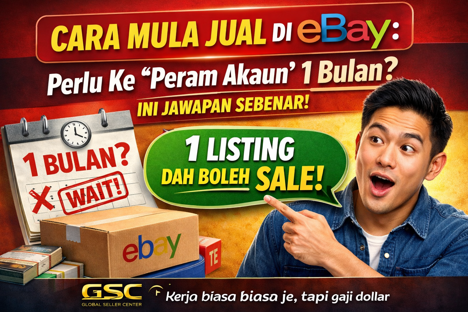 Cara Mula Jual di eBay : Peram Akaun ? Ini Jawapan Sebenar